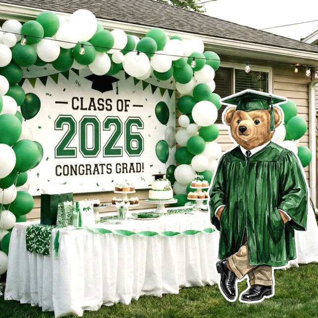 Trendy Bear Printable Graduation Party Decor (Creator Uploaded)