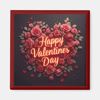 Trendy Beautiful Luxury Floral Love Collection Magnet