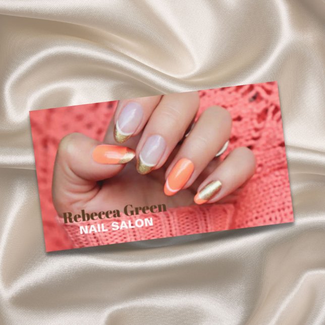 Trendy beauty manicurist nail artist nail salon business card (Trendy beauty manicurist nail artist nail salon business card)