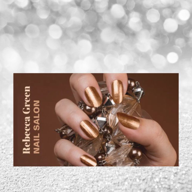 Trendy beauty manicurist nail artist nail salon business card (Trendy beauty manicurist nail artist nail salon business card)