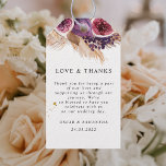 Trendy Beauty Purple Figs & Pampas Gift Tags<br><div class="desc">Add a touch of rustic elegance to your wedding with these Boho Wedding Gift Tags, designed with watercolor pampas grass and deep purple figs. Perfect for couples who love modern botanical accents, these tags bring a warm, organic feel to your special day. Attach them to guest favors, wine bottles, or...</div>