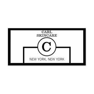 Trendy Beauty Salon Mono Self Inking Rubber Stamp