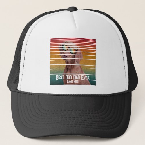 TRENDY BEST DOG DAD EVER FATHERS DAY GIFT TRUCKER HAT