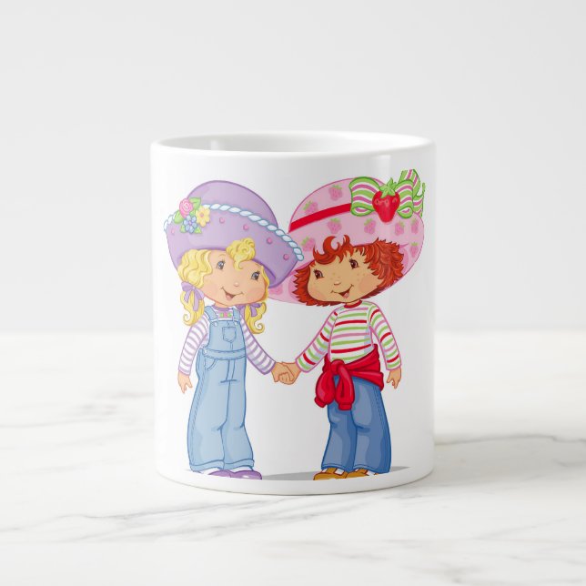 Trendy Best Friends Forever Photo Collage Coffee  Giant Coffee Mug (Front)