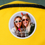Trendy best friends forever photo patch<br><div class="desc">Create a unique and modern patch to celebrate friendship with your BFF and customize it by adding your favorite picture with a trendy Best Friends Forever overlay in white modern lettering decorated with a little cute pink heart.</div>