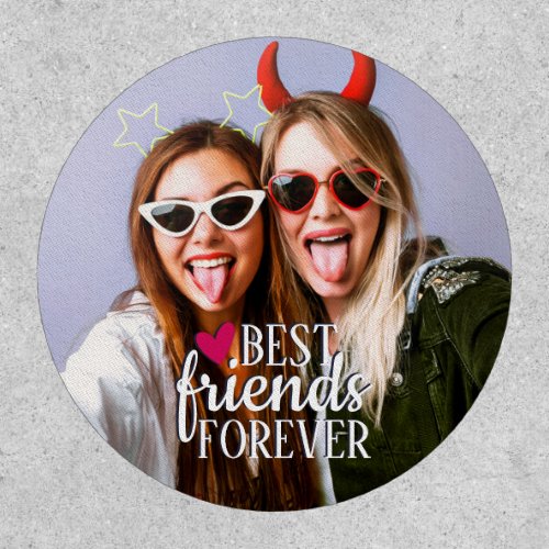 Trendy best friends forever with picture patch