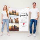 Trendy Best Friends Photo Collage & Quote