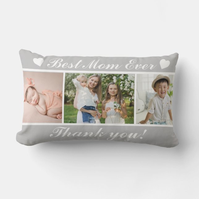 Trendy Best Mom Ever Mother's Day Lumbar Pillow (Front)