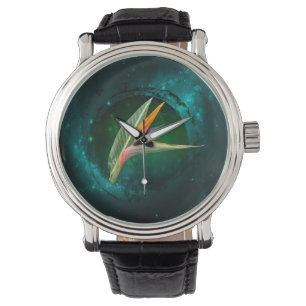 trendy bird of paradise flower floral watch