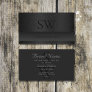 Trendy Black and Dark Gray Shimmery Snake Pattern Business Card