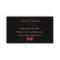 Trendy Black And Gold Leopard Print Red Ribbon