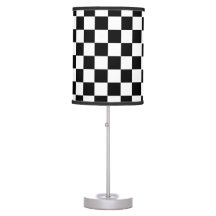 Trendy Black and white chequered flag pattern