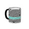Trendy Black and White Geometric Aqua Fashion