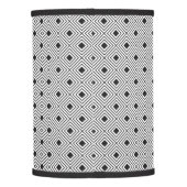 Trendy Black And White Geometric Tribal Pattern Lamp Shade (Back)