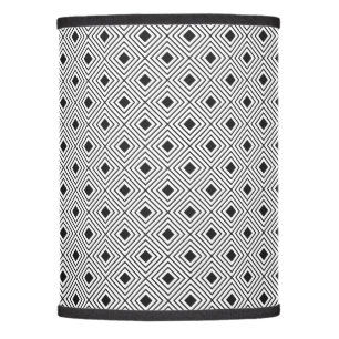 Trendy Black And White Geometric Tribal Pattern Lamp Shade