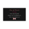 Trendy Black And White Leopard Print Pink Ribbon