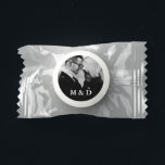 Trendy Black and White Photo Initials Wedding Mint Life Saver® Mints<br><div class="desc">Bride and Groom Initials Couple Black & White Photo Wedding Favor Treats Mint Candy</div>