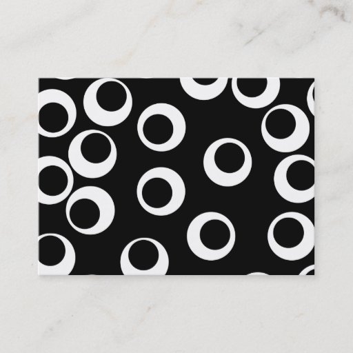 Customizable Trendy black and white retro design. business card templates