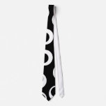 Trendy Black And White Retro Design. Custom Neck Tie at Zazzle