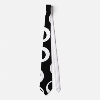 Trendy Black And White Retro Design. Custom Neck Tie by Graphics_By_Metarla at Zazzle