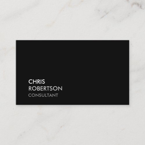 Trendy Black Attractive Business Card
