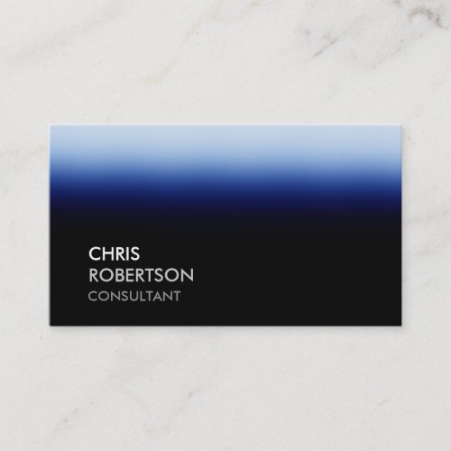 Trendy Black Blue Attractive Business Card