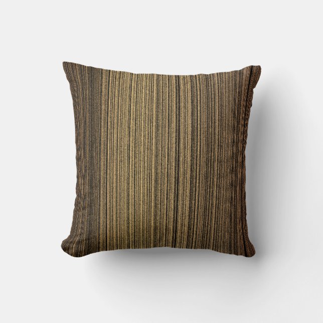 Trendy Black & Gold  Throw Pillow (Front)