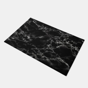 Trendy Black Marble Stone - Modern Doormat
