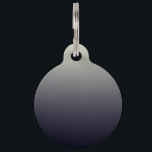 Trendy Black Ombre Gradient Pet Tag<br><div class="desc">This trendy black to tan ombre gradient is perfect for the modern and stylish individual.</div>