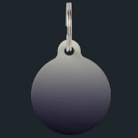 Trendy Black Ombre Gradient Pet Tag<br><div class="desc">This trendy black to tan ombre gradient is perfect for the modern and stylish individual.</div>