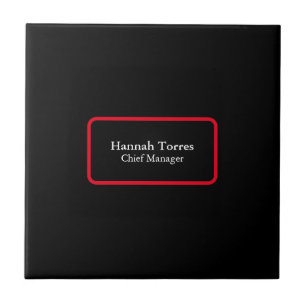 Trendy Black & Red Plain Creative Modern Ceramic Tile