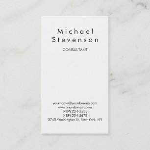 Trendy Black White Attractive Charm Business Card