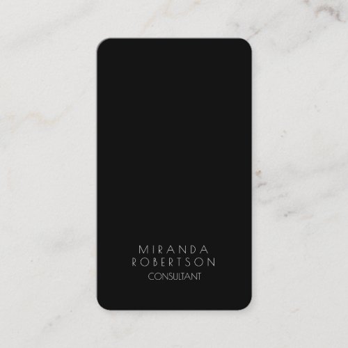 Trendy Black White Creative Consultant Manager Business Card