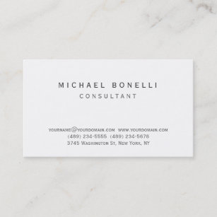 Trendy black white custom made business card