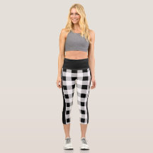 Trendy Black White Grey Checkered Pattern Custom