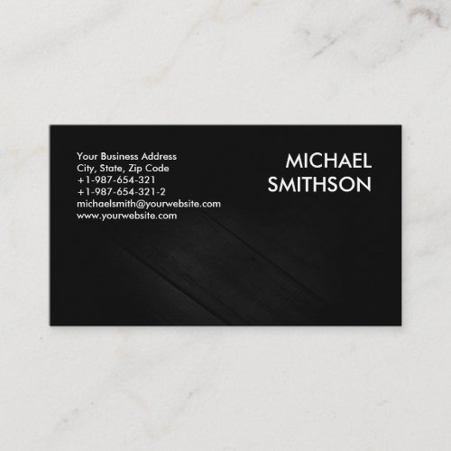 Trendy Black White Grey Pattern Business Card