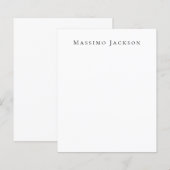 Trendy Black & White Plain Creative Modern (Front/Back)