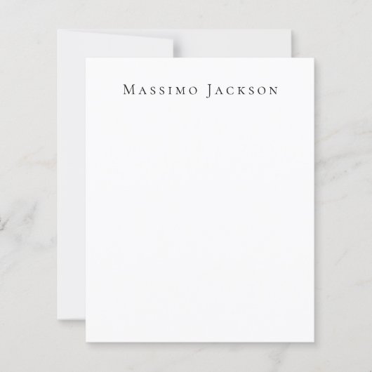 Trendy Black & White Plain Creative Modern (Front)