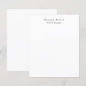 Trendy Black & White Plain Creative Modern (Front/Back)