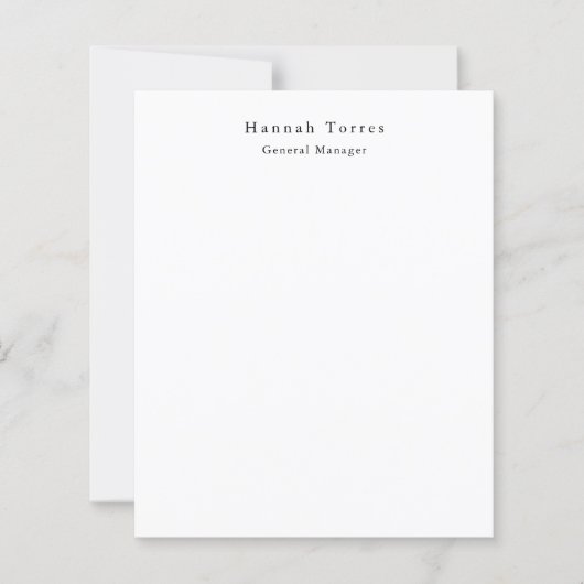 Trendy Black & White Plain Creative Modern (Front)