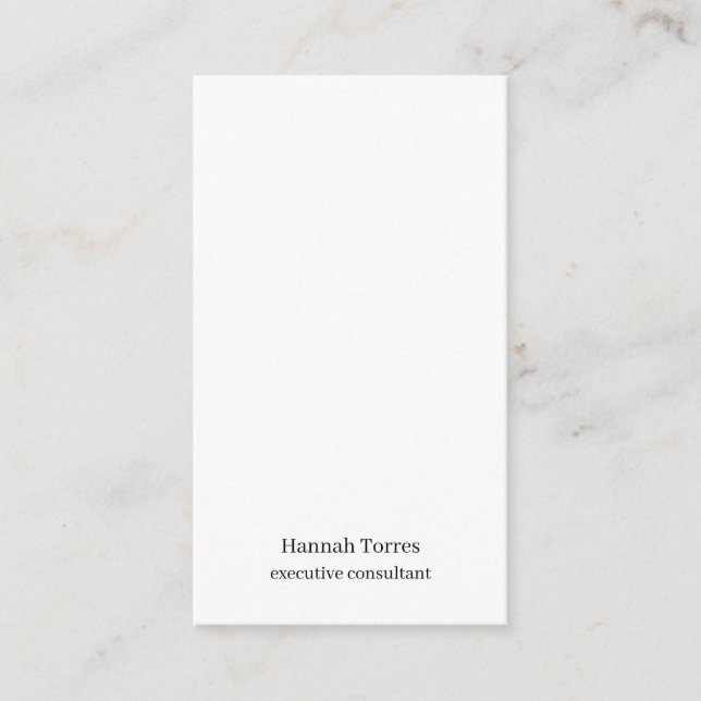 Trendy Black & White Plain Creative Modern  Enclosure Card (Front)