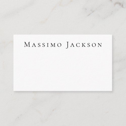Trendy Black & White Plain Creative Modern Enclosure Card