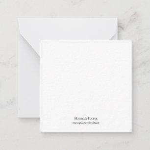 Trendy Black & White Plain Creative Modern  Note Card