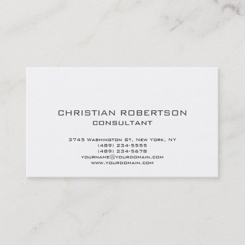 Trendy Black White Professional Business Card