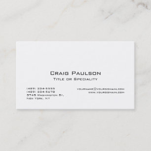 Trendy Black White Stylish Business Card