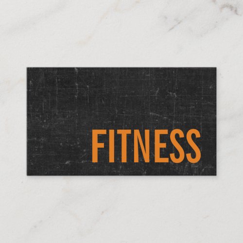 Trendy Blackboard Personal Fitness Trainer Sports Business Card
