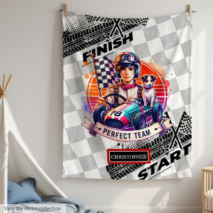 Trendy Blanket Formula 1 Racing Birthday Boy