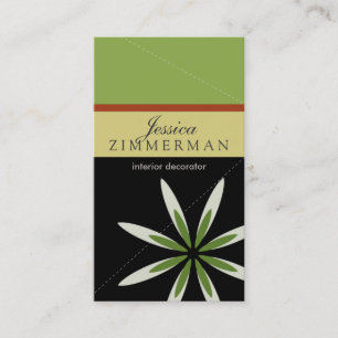 Trendy Bliss Green Apple Business Card