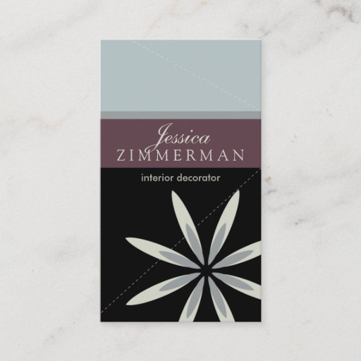 Customizable Trendy Bliss Lavender Blue Business Card