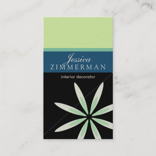 Trendy Bliss Seafoam Business Card
